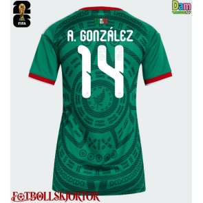 Mexiko Armando Gonzalez #14 Hemmatröja Dam VM 2026 Kortärmad